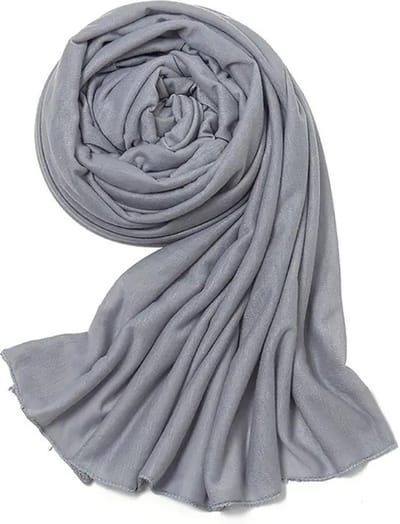 Bovista Hoofddoek - Hijab - Dames - Abaya - Sjaal - Islamitische Kleding - Moslim Kleding - Alhamdulillah - Grijs