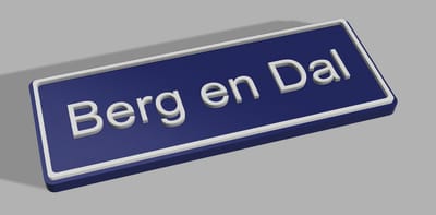 Koelkast magneet Berg en Dal 8 X 3 CM