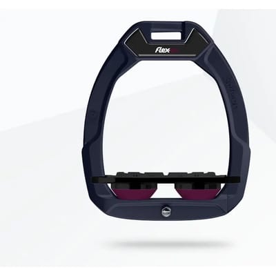 Veiligheidseisen voor paardrijden Plat Grip Blauw/Zwart/Pruim Flex-On Safe-On