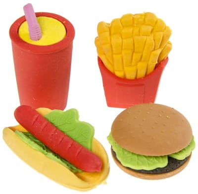 Duckiez Gummetjes Fast Food 4 delig - 1 stuk