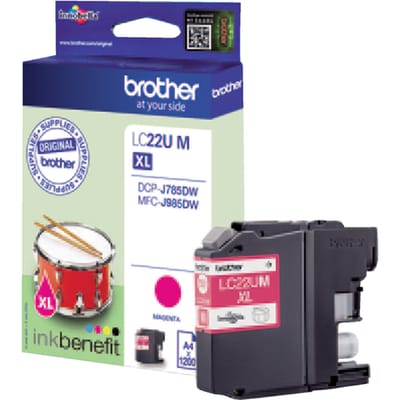 Brother Inktcartridge LC-22UM XL Magenta Hoge capaciteit