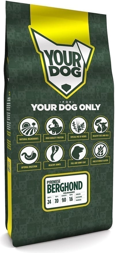 Yourdog Pyreneese berghond Rasspecifiek Adult Hondenvoer 12kg | Hondenbrokken