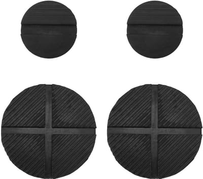 Allecto - Rubber Jack Pads - Antislip - Universeel - Zwart - Auto Reparatie Accessoires - 4 Stuks - Geschikt voor Diverse Voertuigen