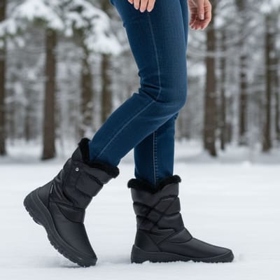 Antarctica Antarctica Snowboots zwart Nylon