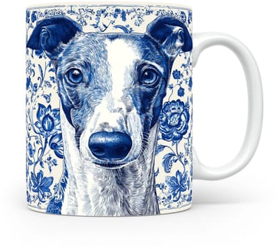 Mok Greyhound Beker voor koffie of tas voor thee, cadeau voor dierenliefhebbers, moeder, vader, collega, vriend, vriendin, kantoor, opa, oma, hond, kerst, sinterklaas, verjaardag