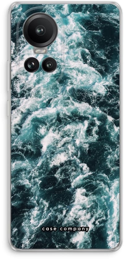Case Company® - Hoesje geschikt voor Oppo Reno 10 Pro hoesje - Zee golf - Soft Cover Telefoonhoesje - Bescherming aan alle Kanten en Schermrand