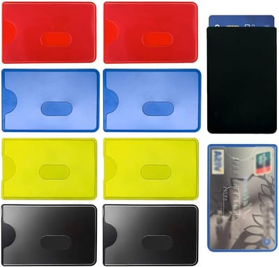 Creditcard Beschermhoezen - Kaarthoesjes RFID - Kaartgegevens Beveiligen - Diefstalblokkerend Materiaal - 8 Stuks - Meerkleurig