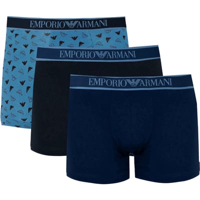 Emporio Armani Boxershorts 3 Pack Mannen blauw