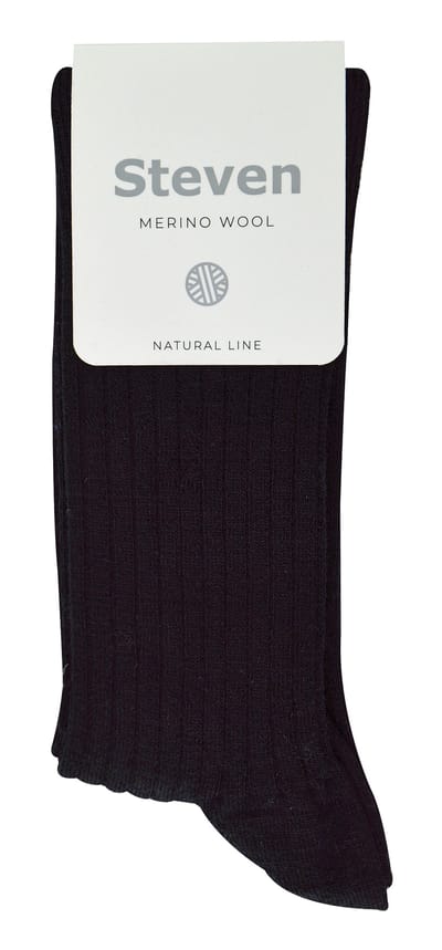 Steven - Dames 1 Paar Originele Merino Wollen Sokken - Outdoor Boot Sokken - Zwart