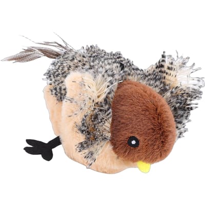 Fladderende tjilpende vogel katten speelgoed met afstandsbediening oplaadbaar pluche simulatie vogel interactieve kitten kattenkruid