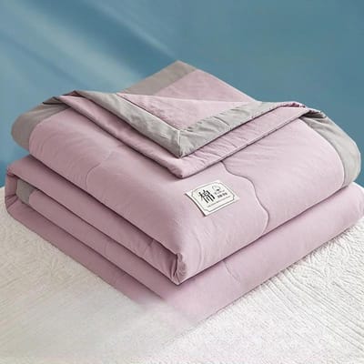 100% Katoen Binnen en Buiten Zomer Koel Airconditioning Dekbed Gewassen Katoen Puur Katoen Zomer Dekbed Dun Dekbed Zomer 150x200CM cotton gray