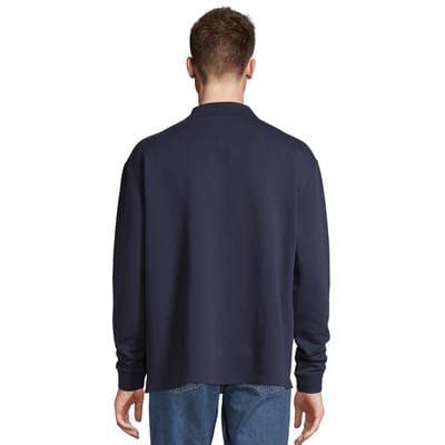 SOLS Unisex Heritage Polo Neck Sweatshirt voor volwassenen (Franse marine)