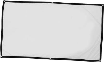 Projectiescherm Set - Scherm Buiten Binnen - Film Avond Thuis - 170 Graden Kijkhoek - 159 x 90 cm - Wit