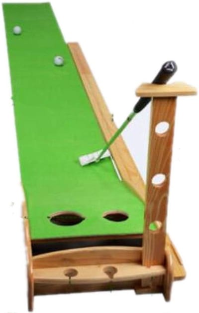 Golf Trainingsmat - Putting Green - Oefenen Thuis - Dubbele Gat - 300x30CM - Groen