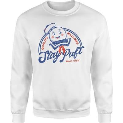 Ghostbusters Stay Puft Sweatshirt - White - XS