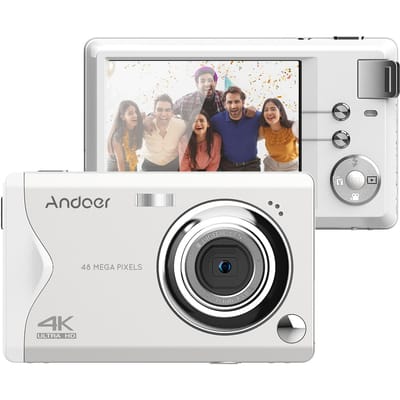 Andoer 3,0-inch TFT draagbare digitale camera 48MP 4K Ultra HD 16X zoom Autofocus Zelfontspanner Gezicht