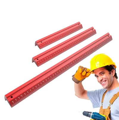 Technische Tekenliniaal Set - Meetgereedschap - Architectuur Tekenen - Driehoekige Aluminium Legering - 6 8 12 Inch