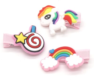 Haarspeldjes - Set van 3 - Unicorn - Roze - Damesdingetjes