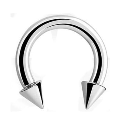Titanium 6 mm Horseshoe Piercing 1,2 mm met 3 mm Cones. RH-Jewelry[High Quality Piercing]