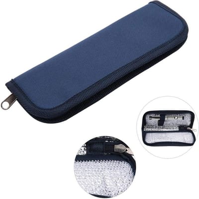 Insuline-koeltas, draagbare EVA-insulineverpakking voor insuline-pen, koeltas, insuline-tas voor diabetes spuiten, insuline-injectie en medicijnen (diepblauw)