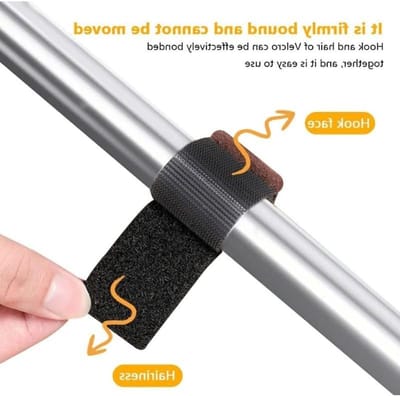 Dailygoods- Vloerbeschermers set van 24 stuks - Viltglijders - Klittenbandsluiting - Stoelglijders - Parketbescherming - Vermindert krassen en lawaai