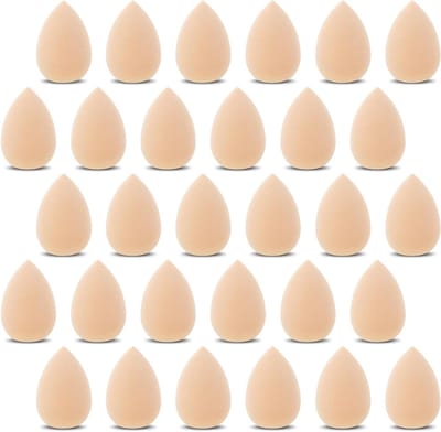 30 stuks mini make-upsponsjes voor foundation, losse poeder en crème - ideaal voor precisie en perfectie in je make-up routine