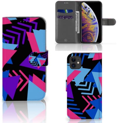 Book Case voor Apple iPhone 11 Book Case Funky Triangle
