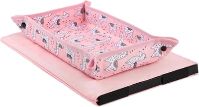 Vliegtuig Tafelhoes - Reis Organizer - Reizen met kinderen - Hygiënische speelruimte - 32 x 21 cm - Alpaca