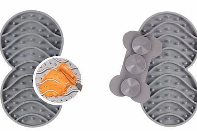 Famanu – Siliconen hondenbot speelgoed - maat L 29,8 cm - duurzaam kauwspeelgoed voor honden - flexibel en gemakkelijk te reinigen - grijs