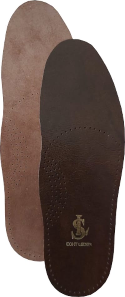 SL Leren Inlegzool - Inplakzool - Schapenleer - Bruin - Op Maat te Knippen - Maat 42 t/m 46 (42-43-44-45-46)
