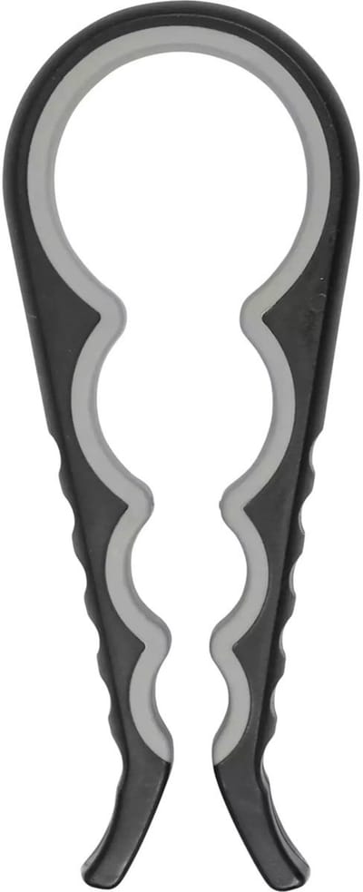 Benson opener voor potten / flessen - verstelbaar - rubber / kunststof - 22 cm - diverse deksels