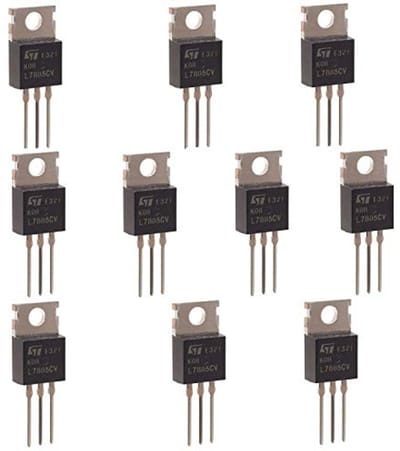 Spanningsregelaar TO-220 5V 1,5A - 10 Stuks