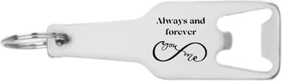 Akyol - always and forever flesopener - Liefde - partner - vriendschap - vriend/vriendin - leuk cadeau voor je vrienden om te geven - 105 x 25mm