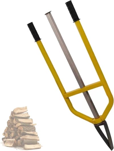 Handmatige Houtsplijter - Brandhout Splijter Gereedschap - Efficiënt Hout Splijten - Traagheid Aangedreven Splijting - N.v.t. - Zwart