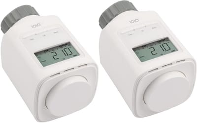 2x Programmeerbare Elektronische Radiatorknop - Energiebesparende Verwarmingsthermostaat met Timer