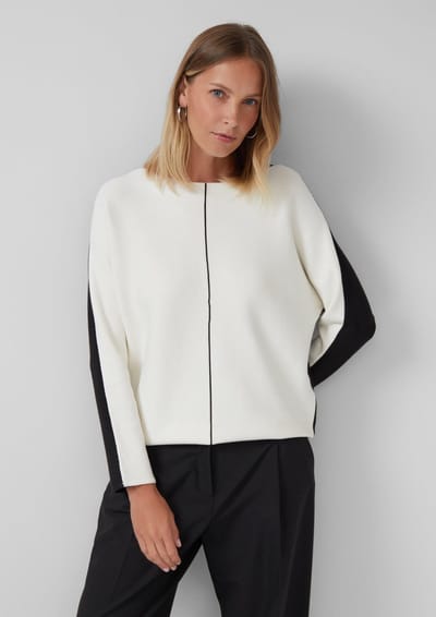 s.Oliver BLACK LABEL - Dames pull - Maat M - Vrouwen - Creme - Viscose