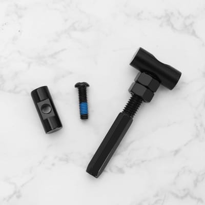 Allecto Plus - Set van 6 asvergrendelingsschroeven voor Ninebot Max G30 G30D elektrische scooter - Zwart - Opvouwbare trekstang - Schroefstep accessoires