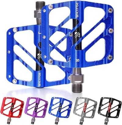 MTB Platte Pedalen - Mountainbike Pedalen - Fietsen - Antislip Grip - 9/16 Inch - Zwart