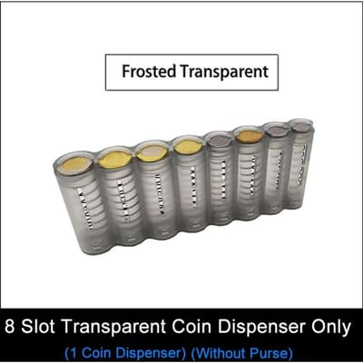 Distributeur de pièces en euros créatif et portable à 8 compartiments, porte-monnaie en euros, collecteur pour la maison, serveur, chauffeur, pièces de monnaie, tirelire gray