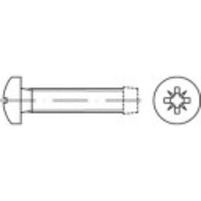 TOOLCRAFT 141042 Tapbouten M4 6 mm Kruiskop Pozidriv DIN 7500 Staal Galvanisch verzinkt 2000 stuk(s)