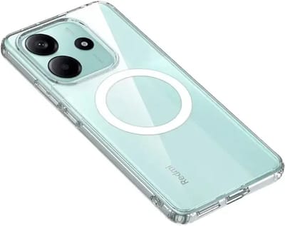 Hoesje Geschikt voor Xiaomi Redmi Note 14 4G - Compatibel met MagSafe - Hard Back Cover met Magneet - Transparant