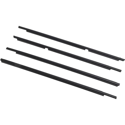 4 STuks Buitenportierraam Weerstrip 68161 35060 Rubberen Raamlijst Trim Vervanging voor Toyota 4Runner 2003 tot 2009 black