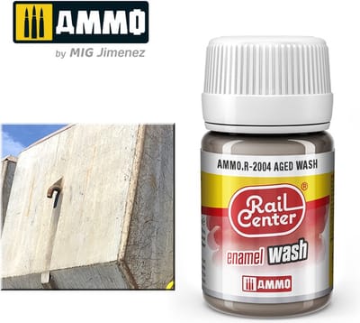 AMMO by Mig Jimenez Modelbouwdecoratie - MIG R2004 Rail Center - Aged - Enamel Wash - 35 ml Effecten potje