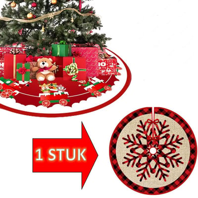 Actie4you® - Kerstboomrok - Kerstboomkleed - Kerstkleed - Boomdeken - Kerstboomkleden - 120 CM - Kerstboomversiering - Kerstboom Kleed Voor Onder De Kerstboom – Bruin