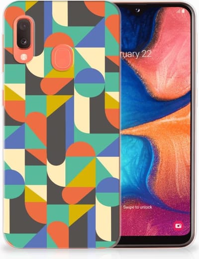 Samsung Galaxy A20e TPU bumper Funky Retro