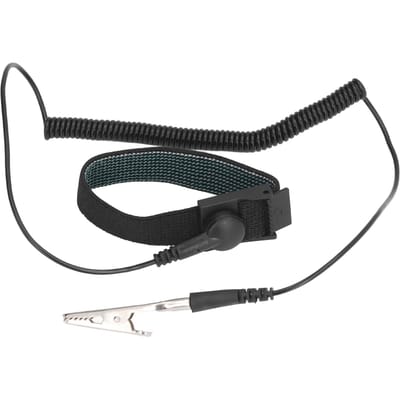 Statisch Bestendige Polsband Verstelbaar Herbruikbaar ESD Armband Polsband voor Elektronische Apparatuur zwart