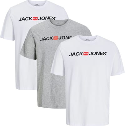 Jack & Jones Heren t-shirt 3 pack Basic