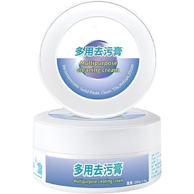 Nettoyant pour chaussures blanc, crème de nettoyage polyvalente avec éponge, gommage sans eau, Anti-oxydation blanc