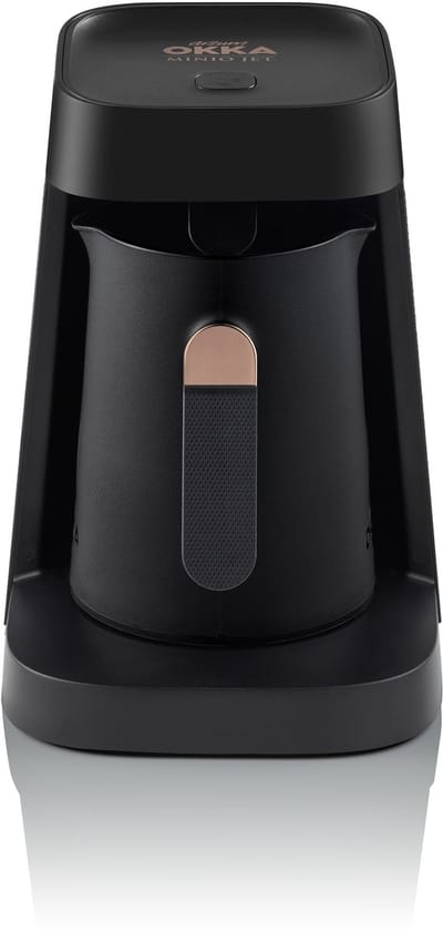 Arzum OKKA Minio Jet Turks Koffiezetapparaat OK0017-0400 | Zwart/Koper - Dubbelzijdige koffiepot - 1-5 kopjes - 480W