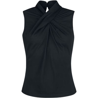 Banned Retro - Rockabilly Top - Hey Jude Top - S tot XL - voor Vrouwen - zwart